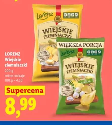 Wiejskie ziemniaczki masło z solą Lorenz +1 wariant