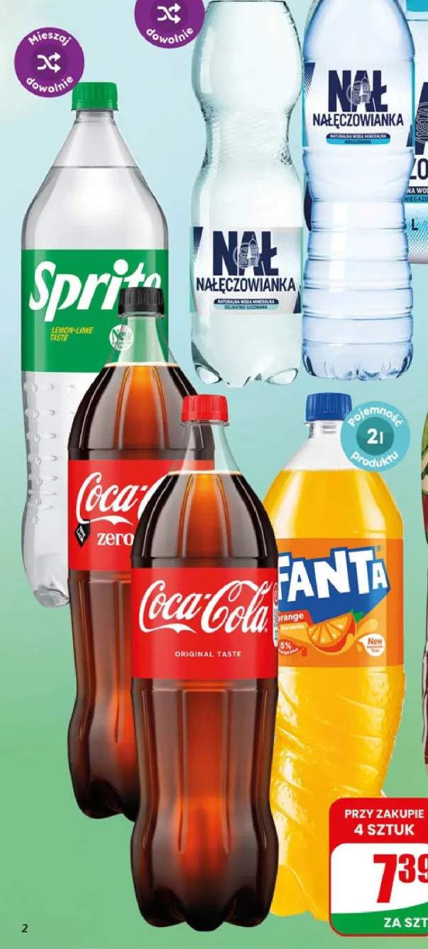 Napój gazowany Sprite +3 warianty