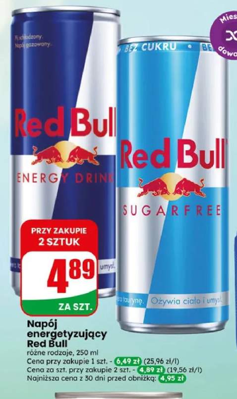 Napój energetyzujący Red Bull Sugarfree +1 wariant