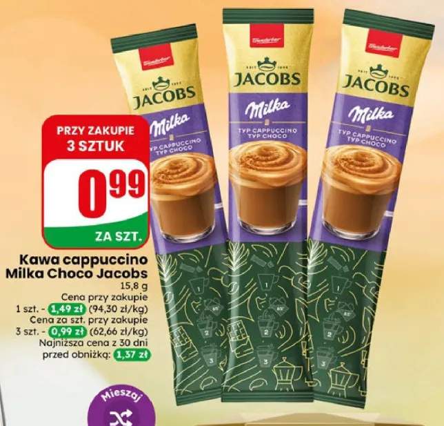 Kawa cappuccino Milka Choco Jacobs