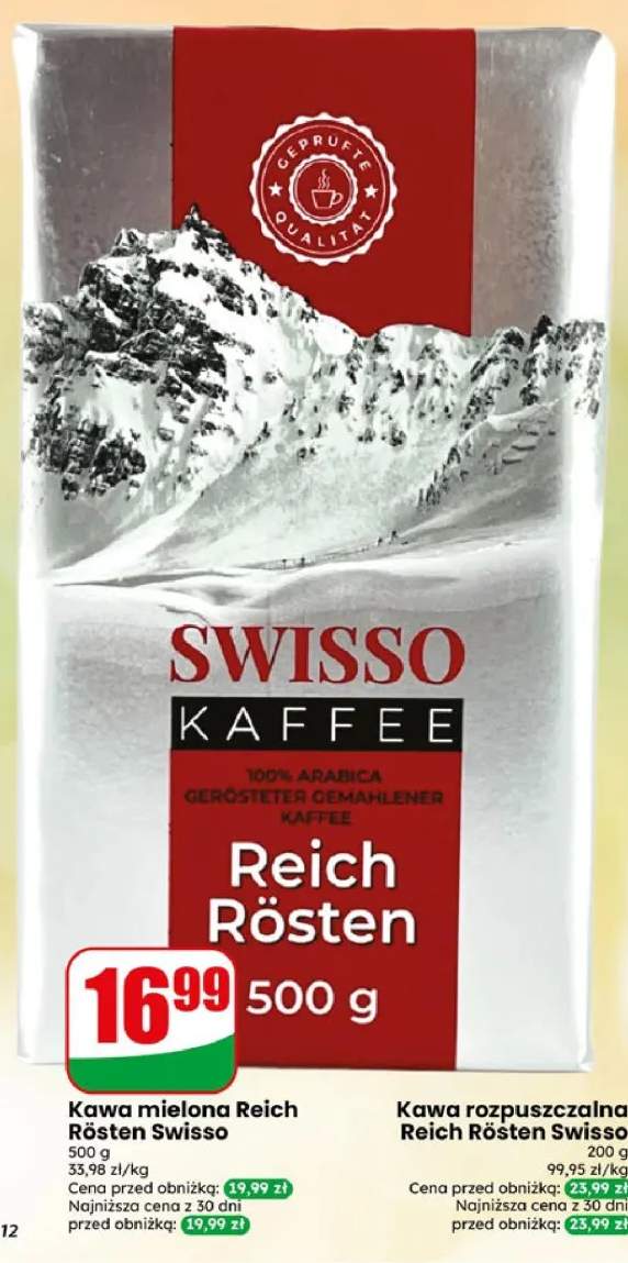 Kawa mielona Reich Rösten Swisso
