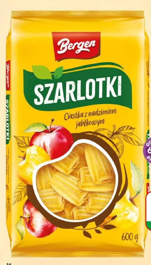 Ciastka Szarlotki z nadzieniem jabłkowym Bergen