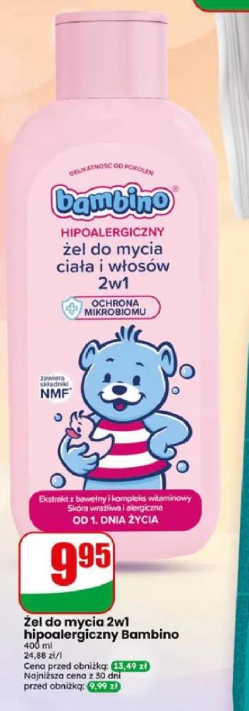 Żel do mycia 2w1 hipoalergiczny Bambino