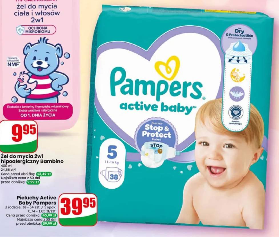 Pieluchy Active Baby Pampers
