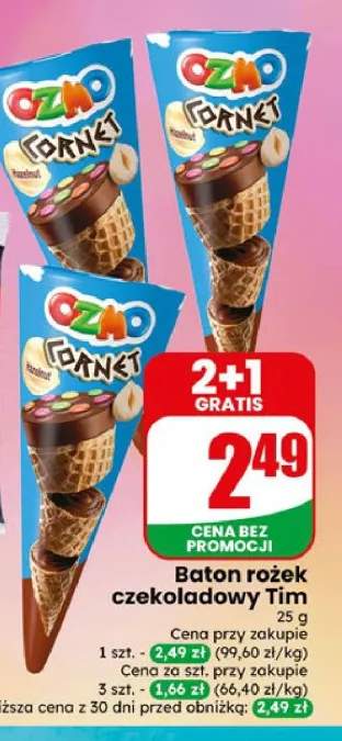 Baton rożek czekoladowy Tim Ozmo
