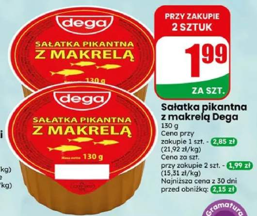 Sałatka pikantna z makrelą Dega