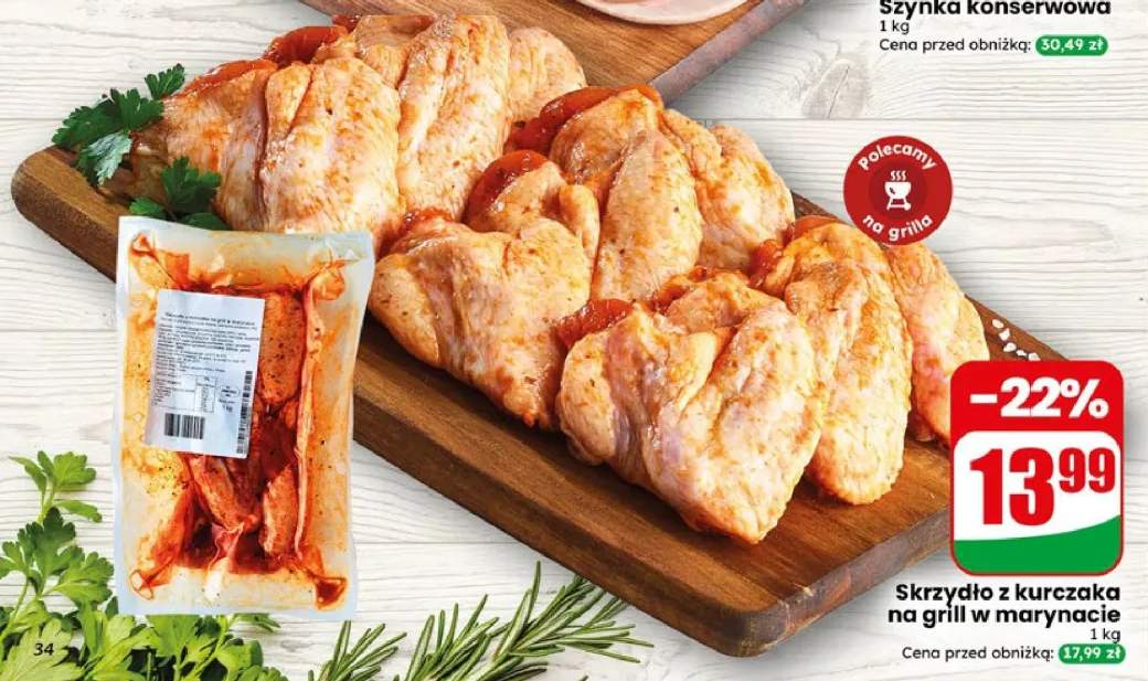 Skrzydło z kurczaka na grill w marynacie Agro Rydzyna