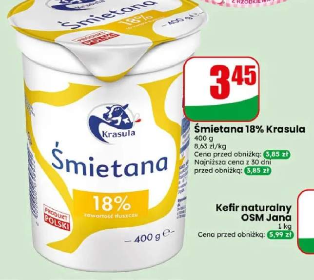 Śmietana Krasula 18%