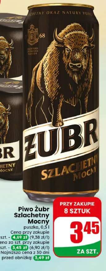 Piwo Żubr Szlachetny Mocny