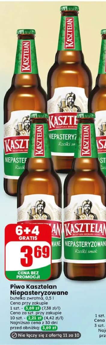 Piwo Kasztelan Niepasteryzowane