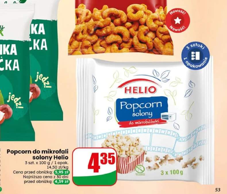Popcorn do mikrofali solony Helio 3-pak
