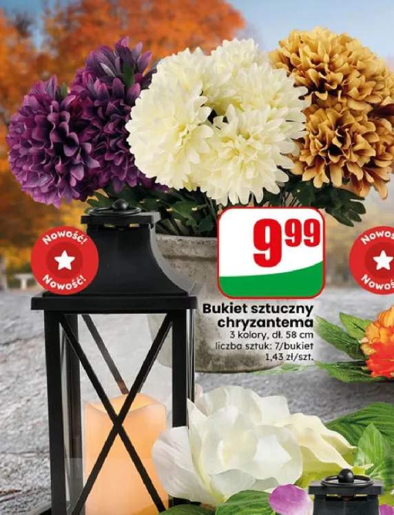 Bukiet sztuczny chryzantema