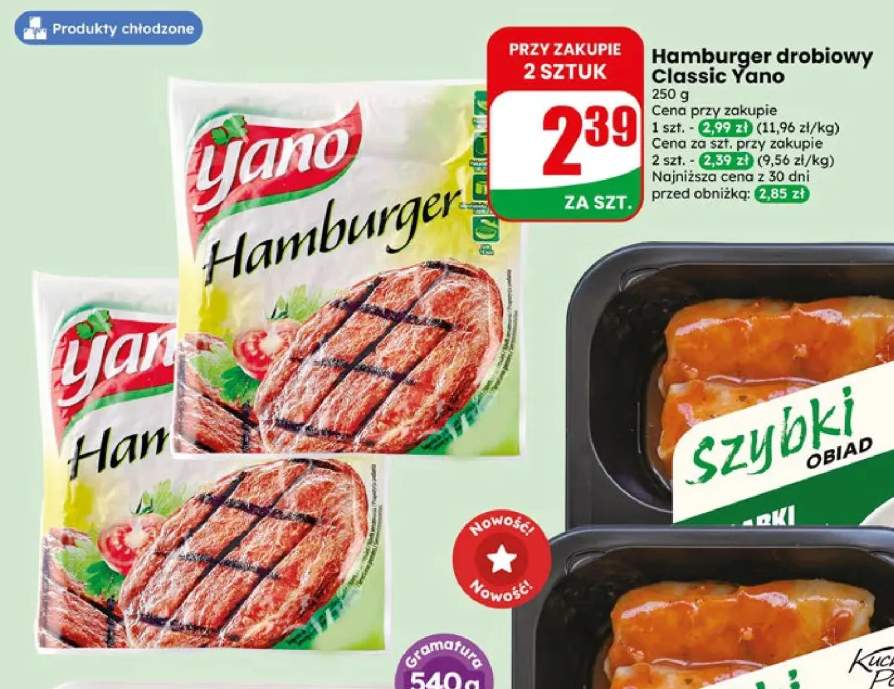 Hamburger drobiowy Classic Yano