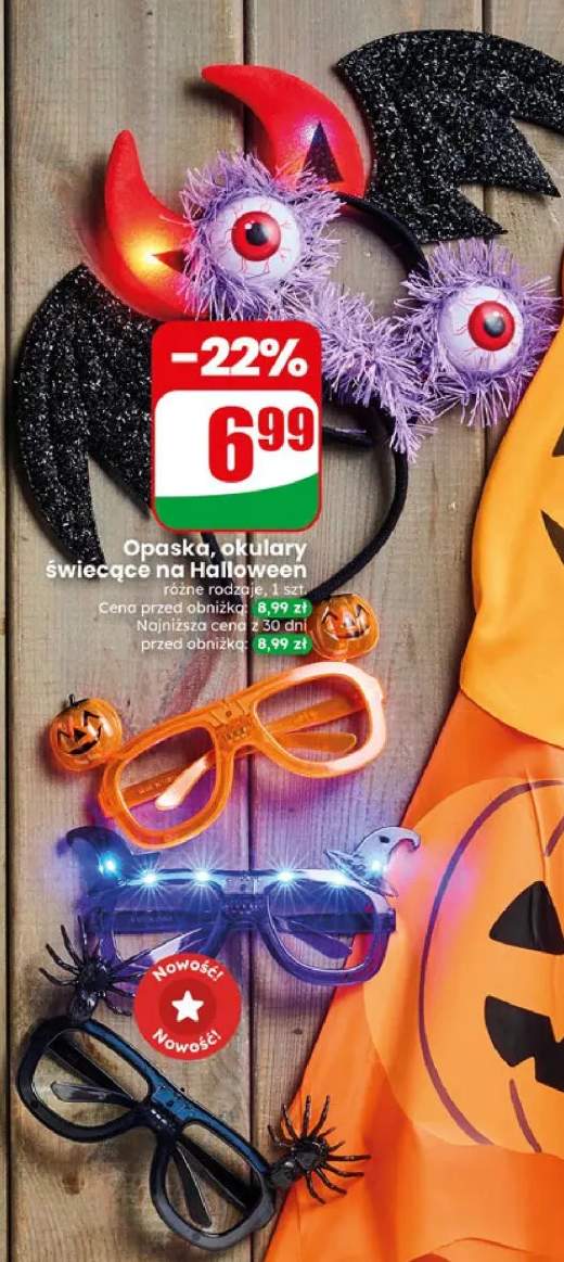 Opaska świecąca na Halloween +1 wariant