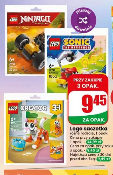 Klocki LEGO saszetka