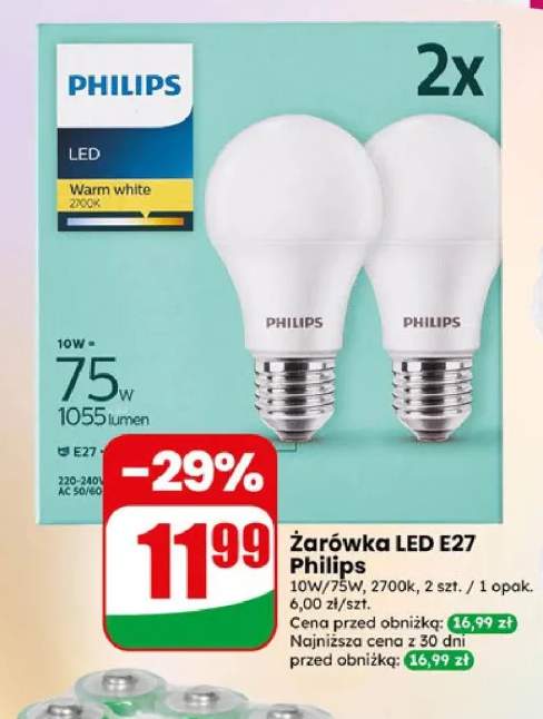Żarówka LED E27 Philips 2-pak