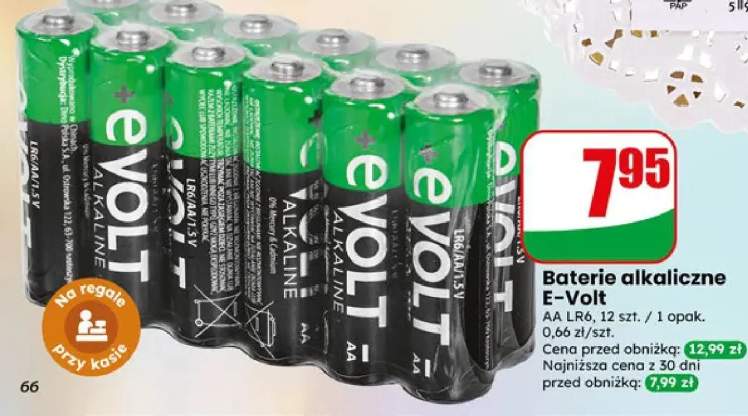Baterie alkaliczne E-Volt Aa 12-pak