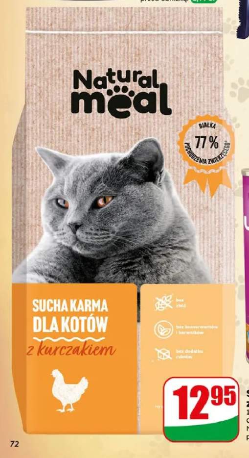Sucha karma dla kota z kurczakiem Natural Meal