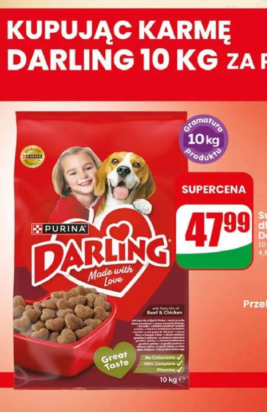 Sucha karma dla psa wołowina Darling