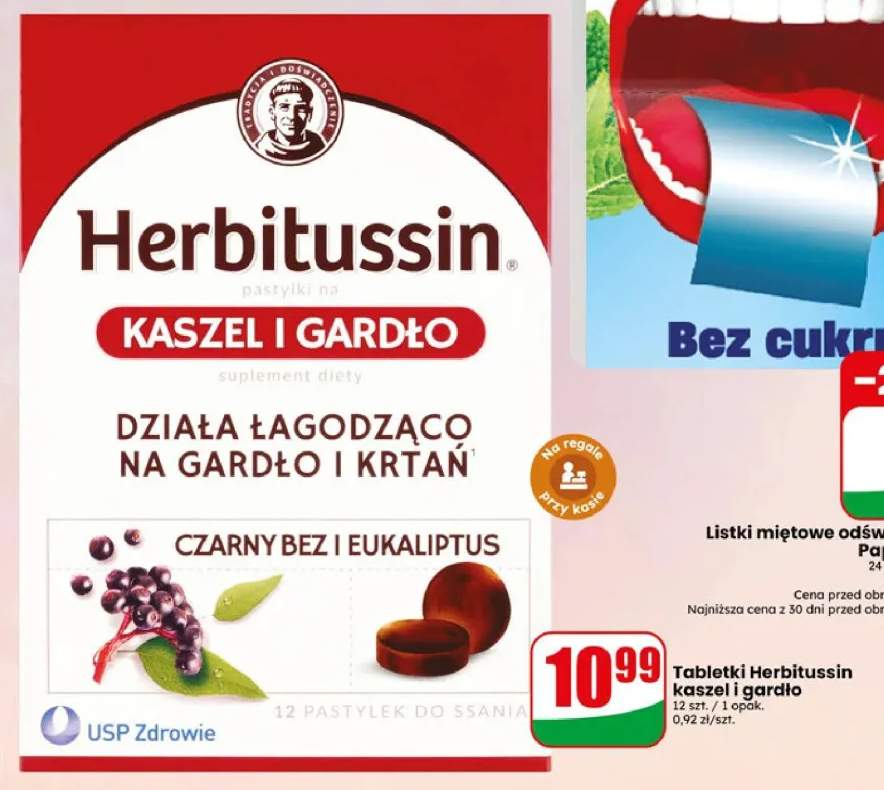 Tabletki Herbitussin kaszel i gardło