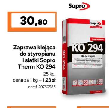 Zaprawa klejąca do styropianu i siatki Sopro Therm