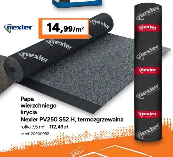 Papa wierzchniego krycia Nexler PV250 S52 H termozgrzewalna