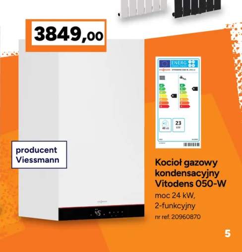 Kocioł gazowy kondensacyjny Vitodens 050-W Viessmann