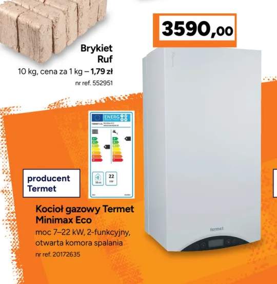 Kocioł gazowy Termet Minimax Eco