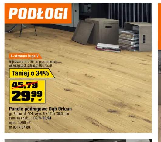 Panele podłogowe Dąb Orlean