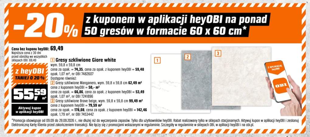Gres szkliwiony Giore white +2 warianty