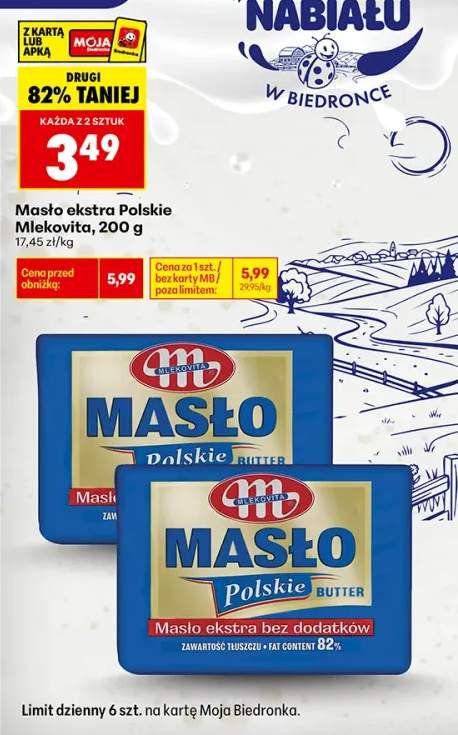 Masło ekstra Polskie Mlekovita