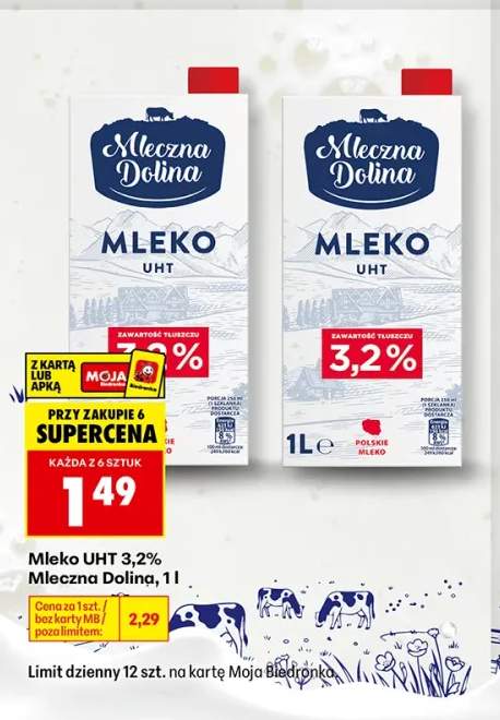 Mleko UHT Mleczna Dolina 3,2%