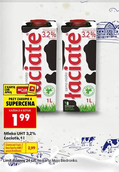 Mleko UHT Łaciate 3,2%