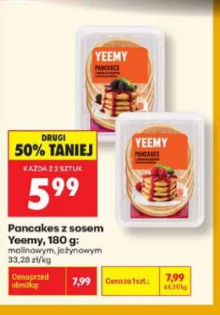 Pancakes z sosem jeżynowym Yeemy +1 wariant