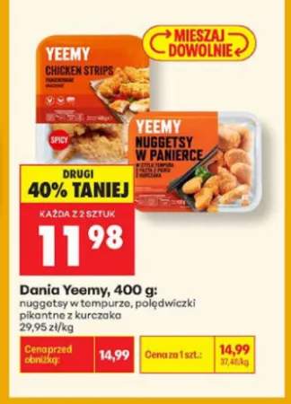 Dania Yeemy polędwiczki pikantne z kurczaka +1 wariant