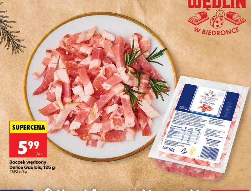 Boczek wędzony Delice Gaulois