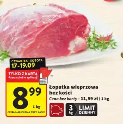 Łopatka wieprzowa bez kości