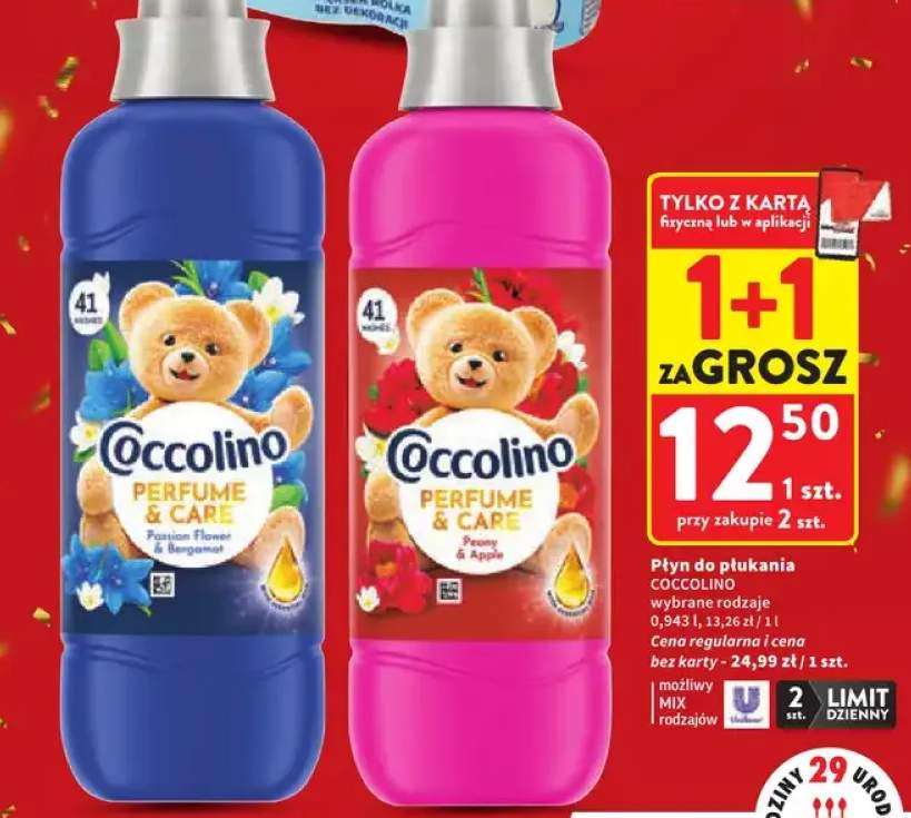 Płyn do płukania Coccolino Perfume & Care Passion Flower & Bergamot +1 wariant