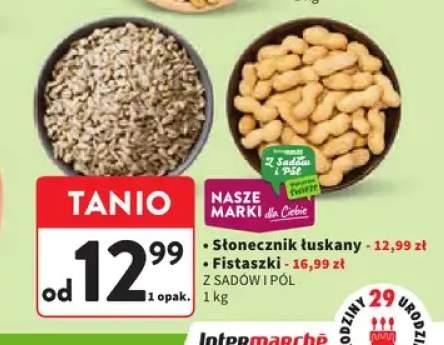 Słonecznik łuskany Z Sadów i Pól +1 wariant