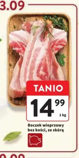 Boczek wieprzowy bez kości ze skórą
