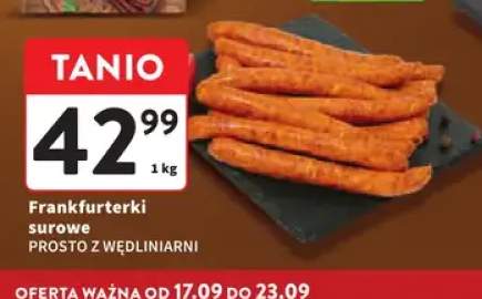 Frankfurterki surowe Prosto z Wędliniarni