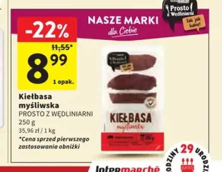 Kiełbasa myśliwska Prosto z Wędliniarni