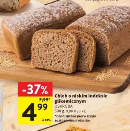 Chleb o niskim indeksie glikemicznym Oskroba