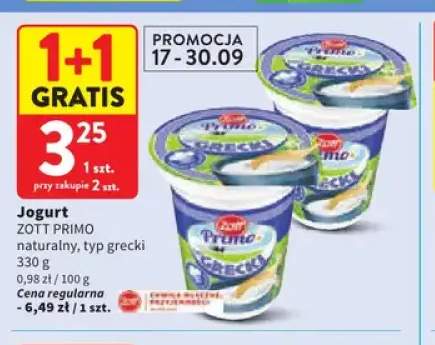 Jogurt naturalny typ grecki Zott Primo
