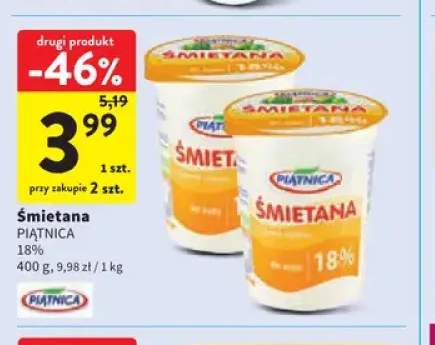Śmietana Piątnica 18%