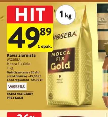 Kawa ziarnista Woseba Mocca Fix Gold
