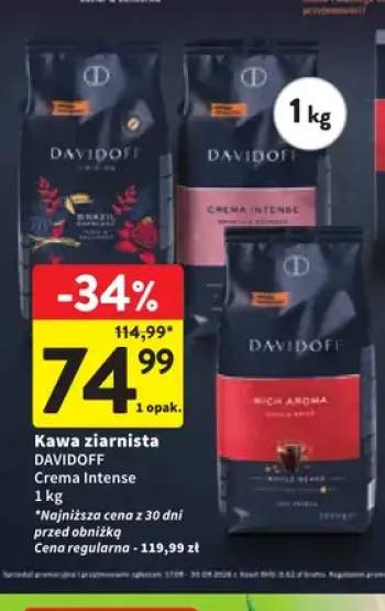 Kawa ziarnista Davidoff Crema Intense