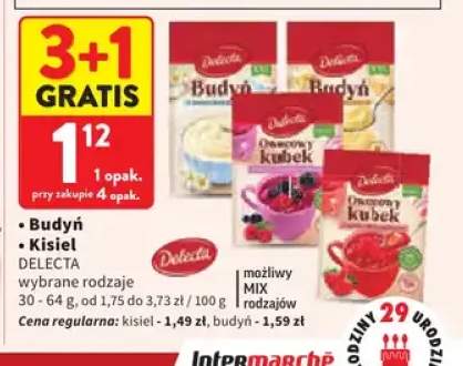 Budyń Delecta +1 wariant