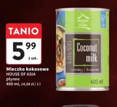 Mleczko kokosowe płynne House of Asia