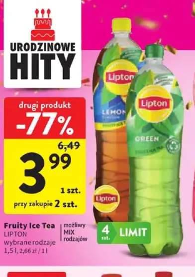 Fruity Ice Tea Lemon Lipton +1 wariant